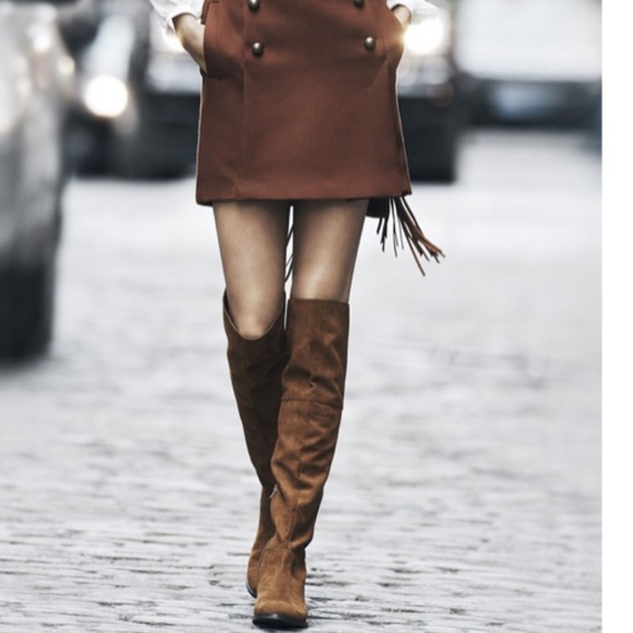 Express Over The Knee Cognac Boots 